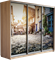Шкаф-купе Трио 2400/2400/450 (Фотопечать Старый Город) 2559 Шкаф-купе Трио 2400/2400/450 (Фотопечать Старый Город) 2559