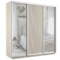 Шкаф-купе Экспресс (Зеркало-2, ЛДСП) 180/220/60 Ш1701
