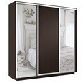 Шкаф-купе Экспресс (Зеркало-2, ЛДСП) 180/240/60 Ш1702