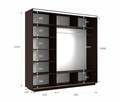 Шкаф-купе Экспресс (Зеркало) 210/220/60 Ш1803