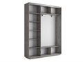 Шкаф-купе Лофт (Зеркало, ЛДСП) 180/240/45 Ш2452