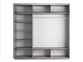 Шкаф-купе Лофт (Зеркало-2, ЛДСП) 240/220/60 Ш2255