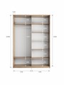 Шкаф-купе Прайм (ЛДСП) 120/230/57 П1001