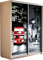 Шкаф-купе Дуо 1600/2200/600 (Фотопечать Лондон) Ш162
