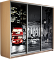 Шкаф-купе Трио 2400/2400/600 (Фотопечать Лондон) Ш220 Шкаф-купе Трио 2400/2400/600 (Фотопечать Лондон) Ш220