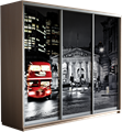 Шкаф-купе Трио 2400/2400/600 (Фотопечать Лондон) Ш220 Шкаф-купе Трио 2400/2400/600 (Фотопечать Лондон) Ш220