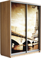 Шкаф-купе Дуо 1400/2200/450 (Фотопечать Париж) 2502