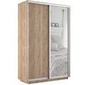 Шкаф-купе Экспресс (Зеркало, ЛДСП) 140/220/60 Ш1303