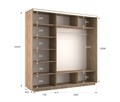 Шкаф-купе Экспресс (Зеркало) 240/240/60 Ш1806