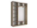 Шкаф-купе Экспресс (Зеркало, ЛДСП) 240/220/45 Ш1755