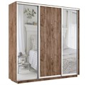 Шкаф-купе Лофт (Зеркало-2, ЛДСП) 240/240/60 ш2256