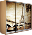 Шкаф-купе Трио 1800/2200/600 (Фотопечать Париж) Ш199 Шкаф-купе Трио 1800/2200/600 (Фотопечать Париж) Ш199