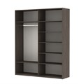 Шкаф-купе Прайм 1200/2300/570 с 2 зеркалами П007