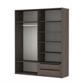 Шкаф-купе Прайм 1200/2300/570 с 2 зеркалами П007