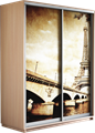 Шкаф-купе Дуо 1200/2200/600 (Фотопечать Париж) Ш141