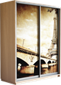 Шкаф-купе Дуо 1200/2200/600 (Фотопечать Париж) Ш141