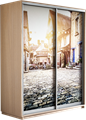 Шкаф-купе Дуо 1400/2200/600 (Фотопечать Старый город) Ш155 Шкаф-купе Дуо 1400/2200/600 (Фотопечать Старый город) Ш155