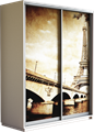 Шкаф-купе Дуо 1600/2200/600 (Фотопечать Париж) Ш161
