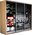 Шкаф-купе Трио 2400/2400/600 (Фотопечать Лондон) Ш220 Шкаф-купе Трио 2400/2400/600 (Фотопечать Лондон) Ш220