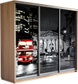 Шкаф-купе Трио 2400/2400/600 (Фотопечать Лондон) Ш220 Шкаф-купе Трио 2400/2400/600 (Фотопечать Лондон) Ш220