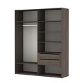 Шкаф-купе Прайм 1400/2300/570 (ДСП/ДСП) П002