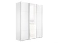 Шкаф-купе Прайм 1800/2300/570 ДСП/Белое стекло/ДСП 2373