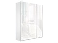 Прайм 1800/2300/570 (3 двери белое стекло) 2380