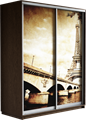 Шкаф-купе Дуо 1400/2200/450 (Фотопечать Париж) 2502