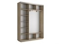 Шкаф-купе Экспресс (Зеркало, ЛДСП) 210/220/45 Ш1753