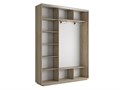 Шкаф-купе Экспресс (Зеркало, ЛДСП) 240/220/45 Ш1755
