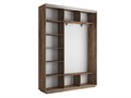 Шкаф-купе Лофт (Зеркало, ЛДСП) 180/240/45 Ш2452