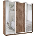 Шкаф-купе Лофт (Зеркало-2, ЛДСП) 210/240/45 Ш2654