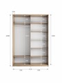 Шкаф-купе Прайм (Зеркало / Зеркало) 160/230/57 П1009