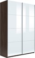Шкаф-купе Прайм (Стекло Белое) 140/230/57 П1014