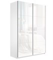Шкаф-купе Прайм (Стекло Белое) 160/230/57 П1015