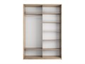 Шкаф-купе Прайм (Стекло Белое) 160/230/57 П1015